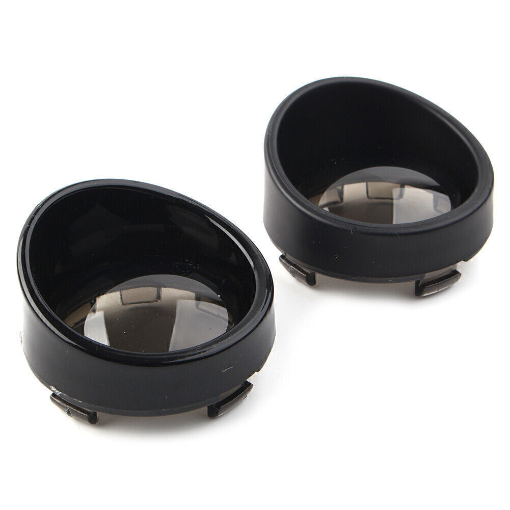 Turn Signal Light Lens Cover Smoke Bezels Visor for Harley Davidson Softail cl