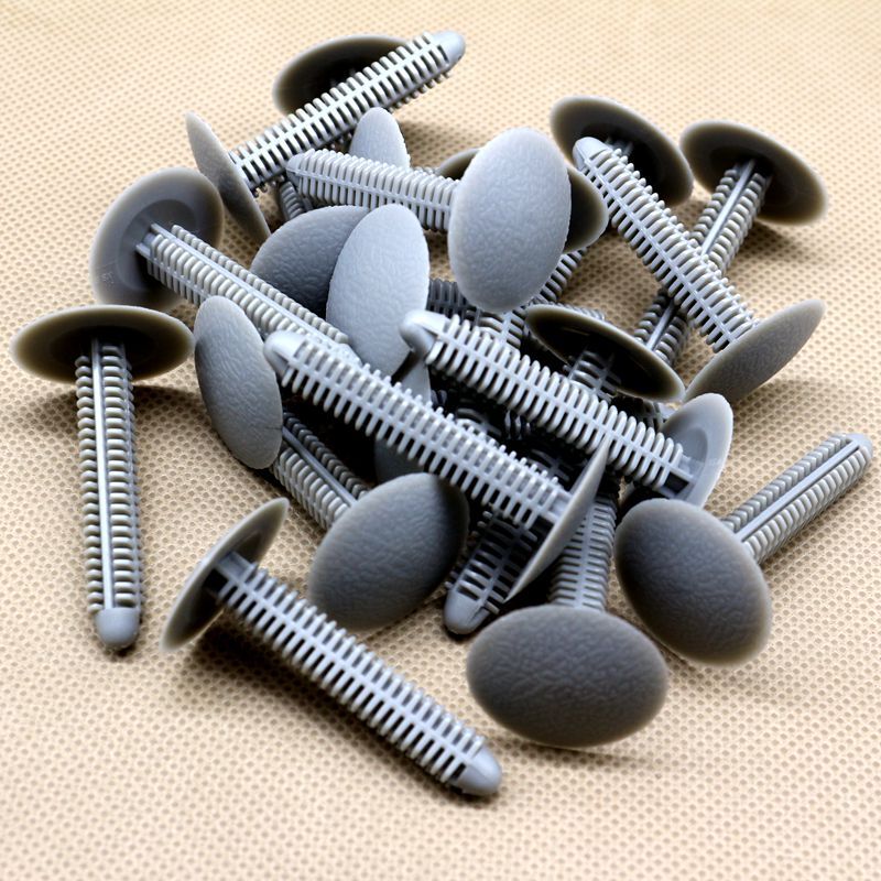 30Pcs Light Gray Trim Panel Retainer Clip Fastener Rivet for Ford E8FZ5802354A