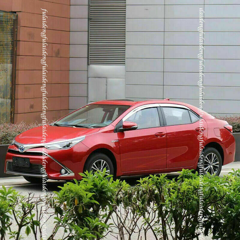 for Toyota for Corolla 2014-18 silver Window Visor Vent Sun Shade Rain Guard Shield