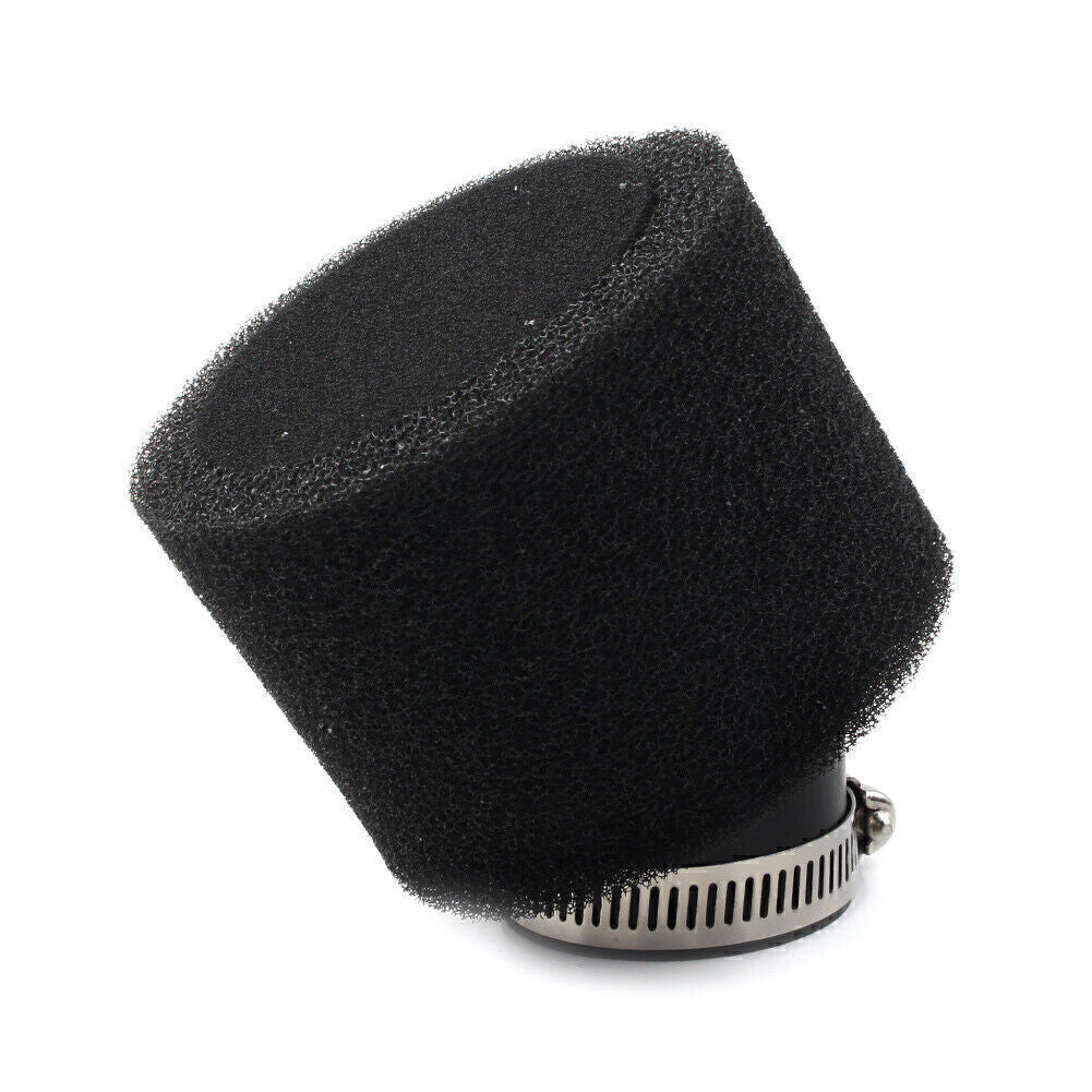 Black 42mm Bent Angled Foam Air Filter ATV Quad Go Kart CRF XR Pit Dirt Bikes Q