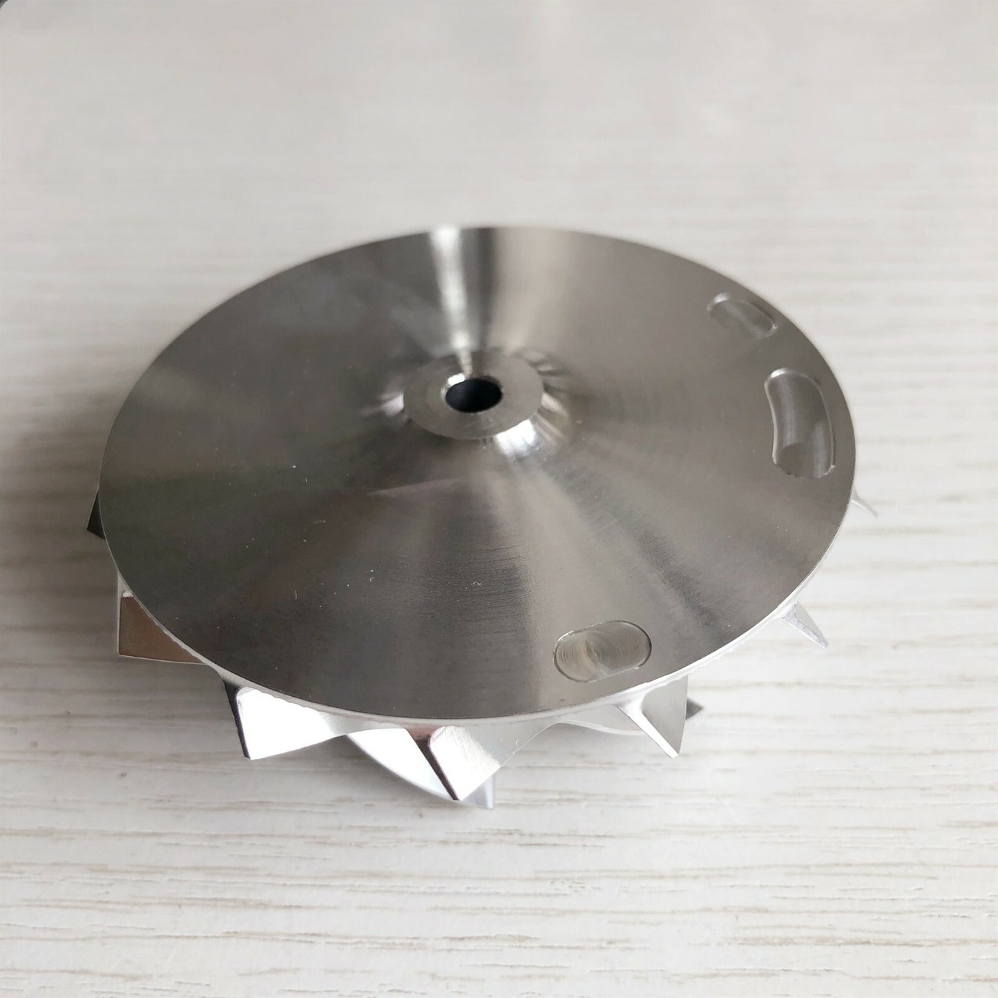 K16 7+7 blade, 54.64/71.00mm, overall height: 30.00mm, billet compressor wheel