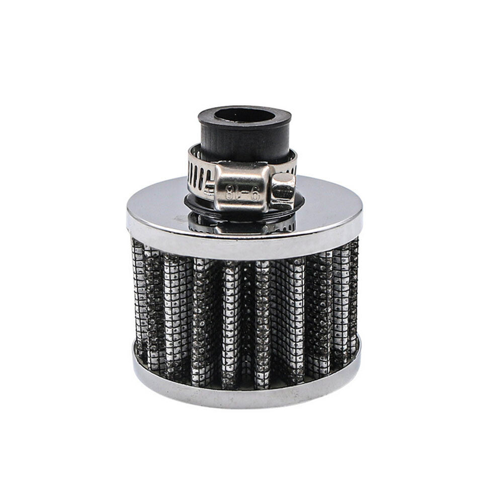 Plating Blackwhite 1/2 12mm Crankcase Vent Value Cover for Mini Air Breather Filter Q