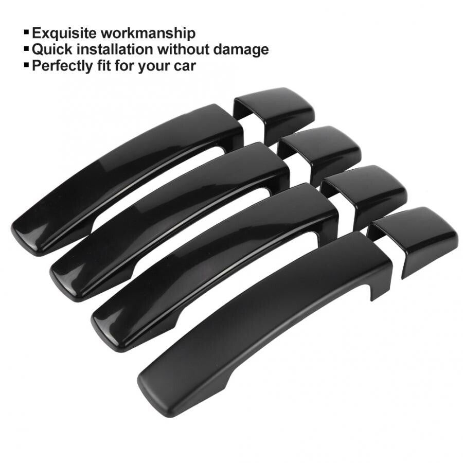 NEW Door Handle Cover Trim For LR for Range Rover LR2 LR3 2005-2009 Gloss Black US