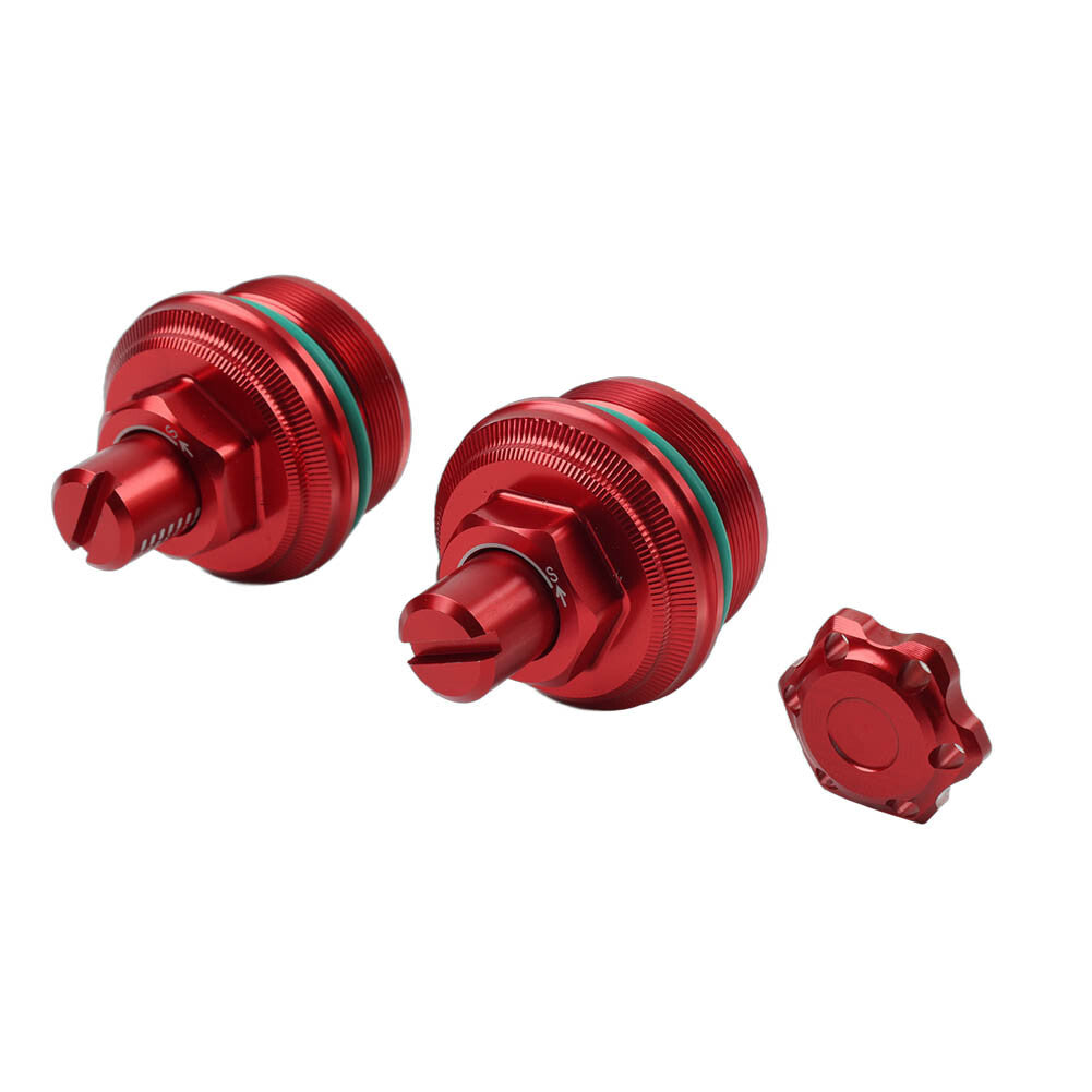 Preload Adjuster Fork Bolt Cap Screw Red for Yamaha YZF-R3 MT-03 2019-2023