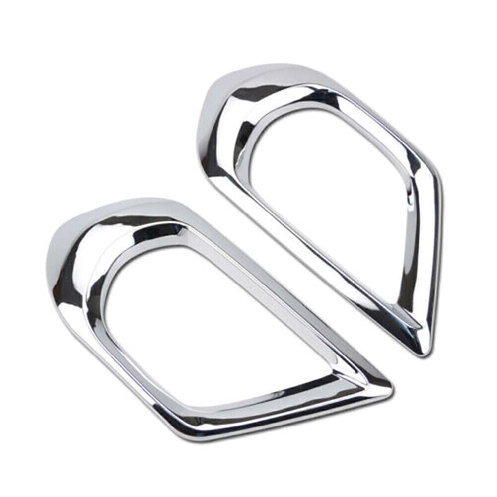 2pcs Front Fog Light Lamp Cover Trim Chrome Fit for Subaru Forester 2013 2014 2015