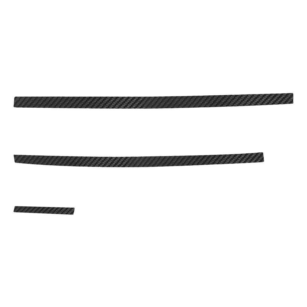 Carbon Fiber Gear Shifter Side Trim Strip Panel For Explorer 2011-2014 Red v