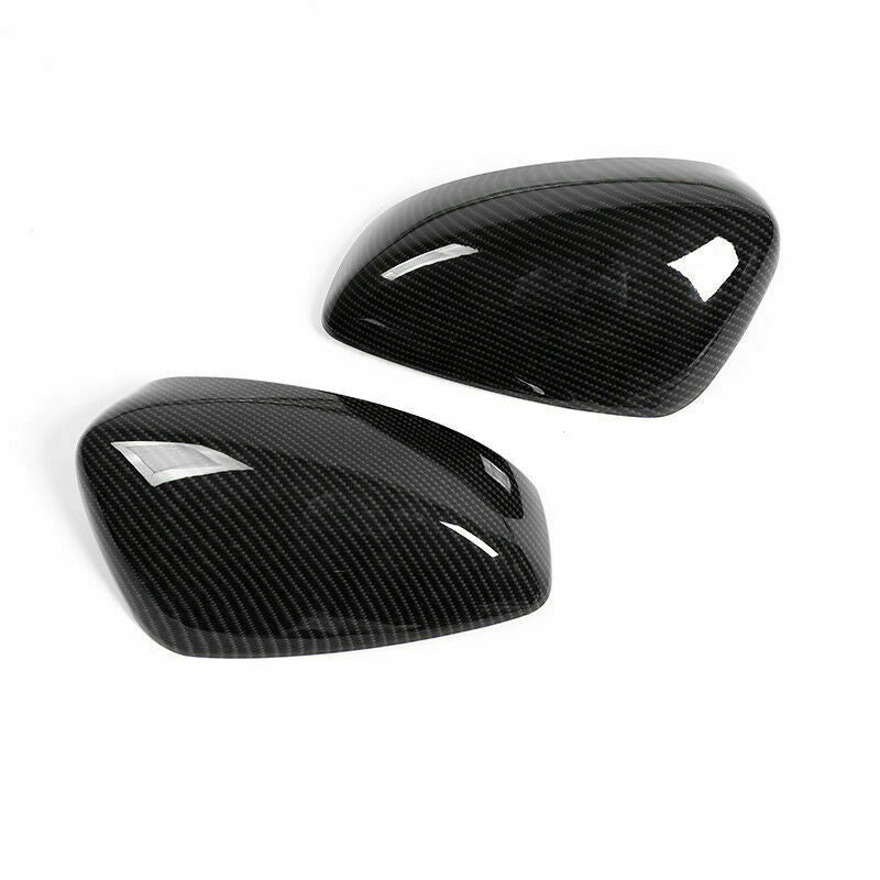 2X for Mazda 3 Axela 2017-2018 ABS Carbon fiber Side Rearview Mirror Cover Trim