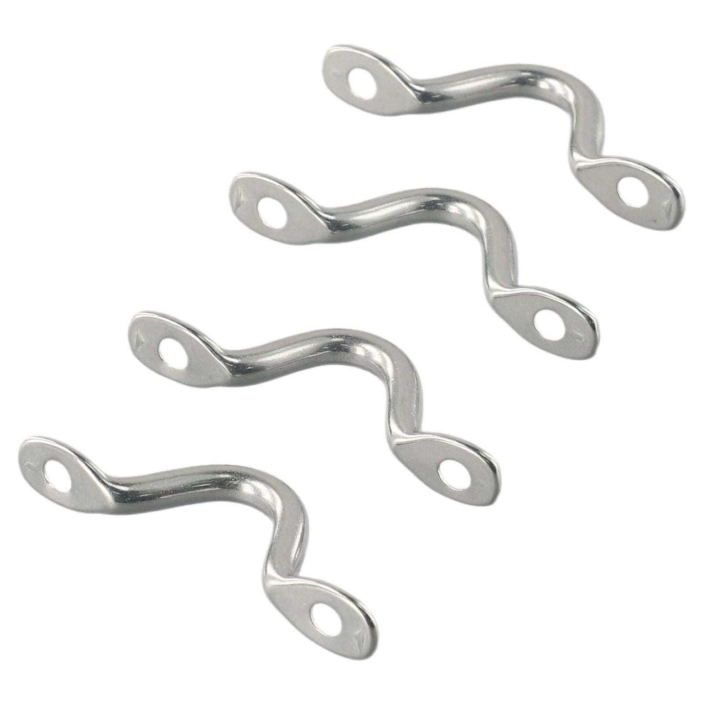 Wire Eye Straps Handles 5mm Boat Marine Camel Back Fender Hook Saddle Silver