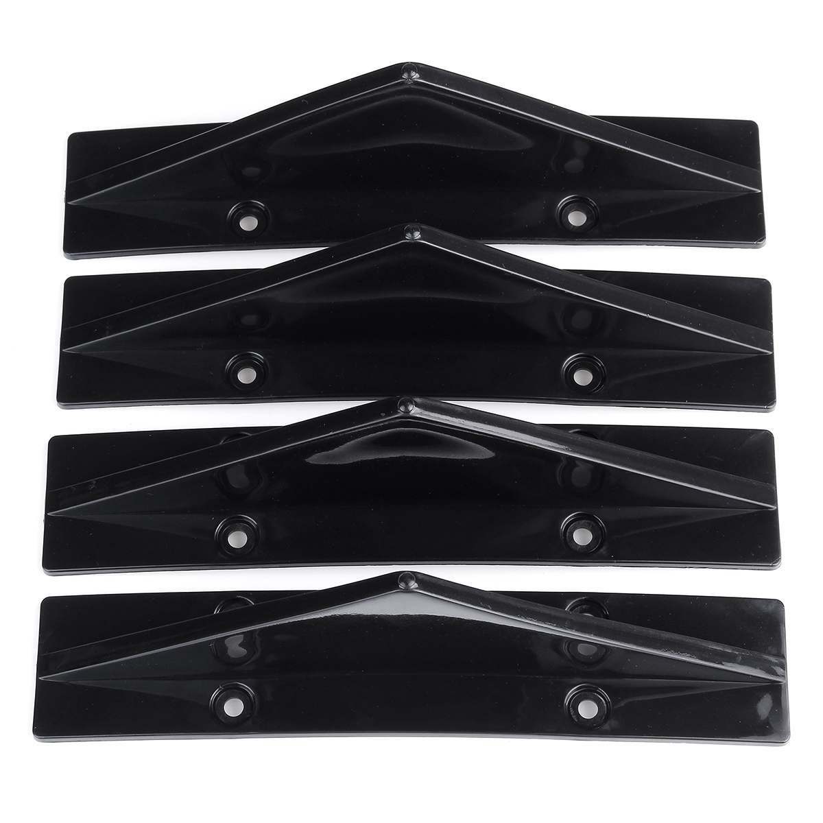 4-piece universal rear bumper diffuser shark fin arc boiler lip separator