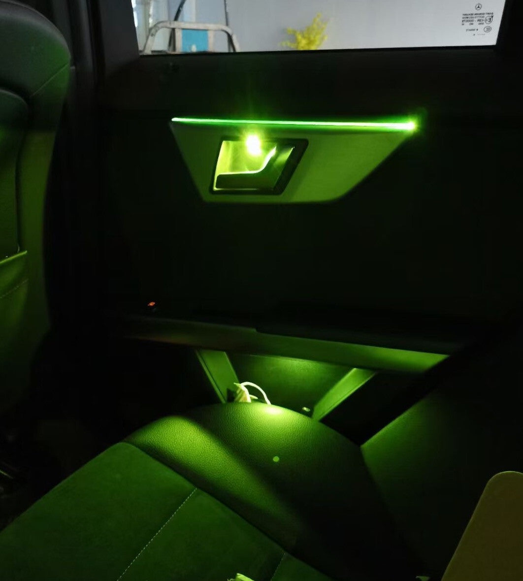 Retrofit Set LED Ambient Illuminated AC vent light for Mercedes X204 GLK 13-2015 v