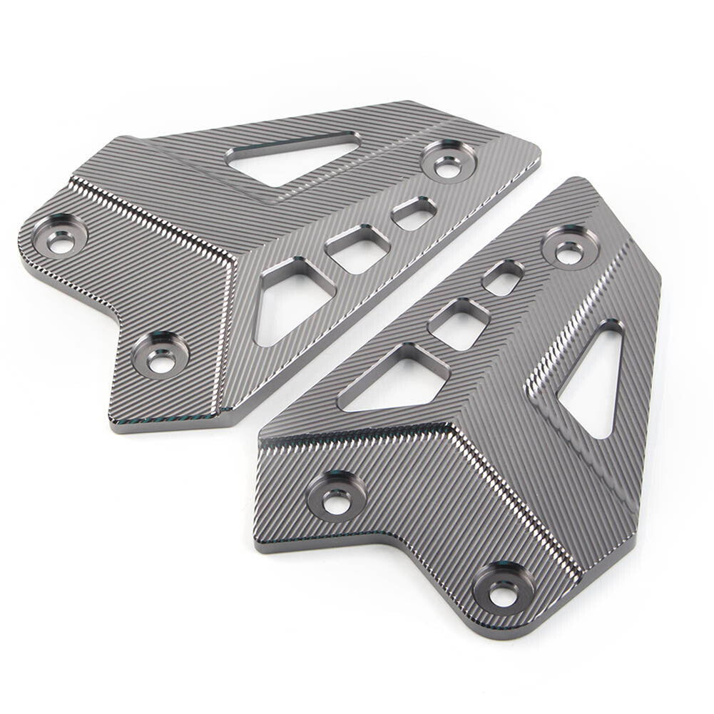 Grey Footrest Rear Heel Plates Guard Protector for KAWASAKI Z900 2017-2023 2021