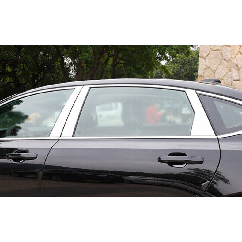 for Volvo S90 2017-2022 Steel Chrome Pillar Posts Door Trim Mirror Cover Trim 8x