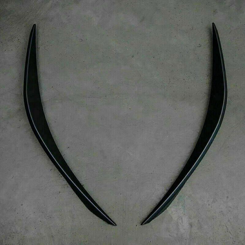 For 2015 2016 2017 for Ford for Mustang Black Primer Car Front Fog Light Wind Knife Trim
