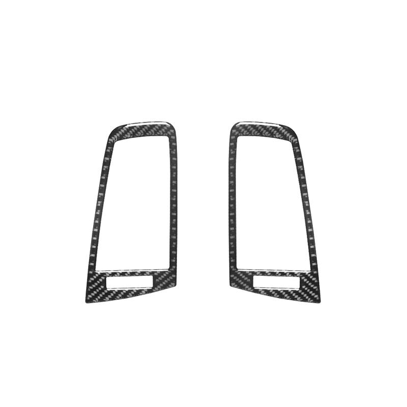 Car Red Carbon Fiber Central Control compass Frame Sticker For FJ Cruiser v