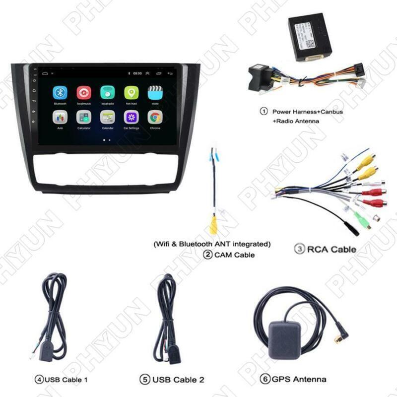 For 04-11 for BMW 1-Series E88 E82 E81 E87 Auto AC FM Radio w/Carplay 9Android 10.1