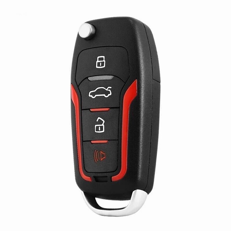 Upgraded flip-top remote control car keychain for Ford for Mustang 2005, 2006, 2007, and 2008 models. CWTWB1U311