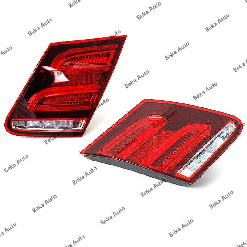 A pair of rear inner LED taillights for Mercedes-Benz E-Class W212 2014 - 2016 LHRH models.