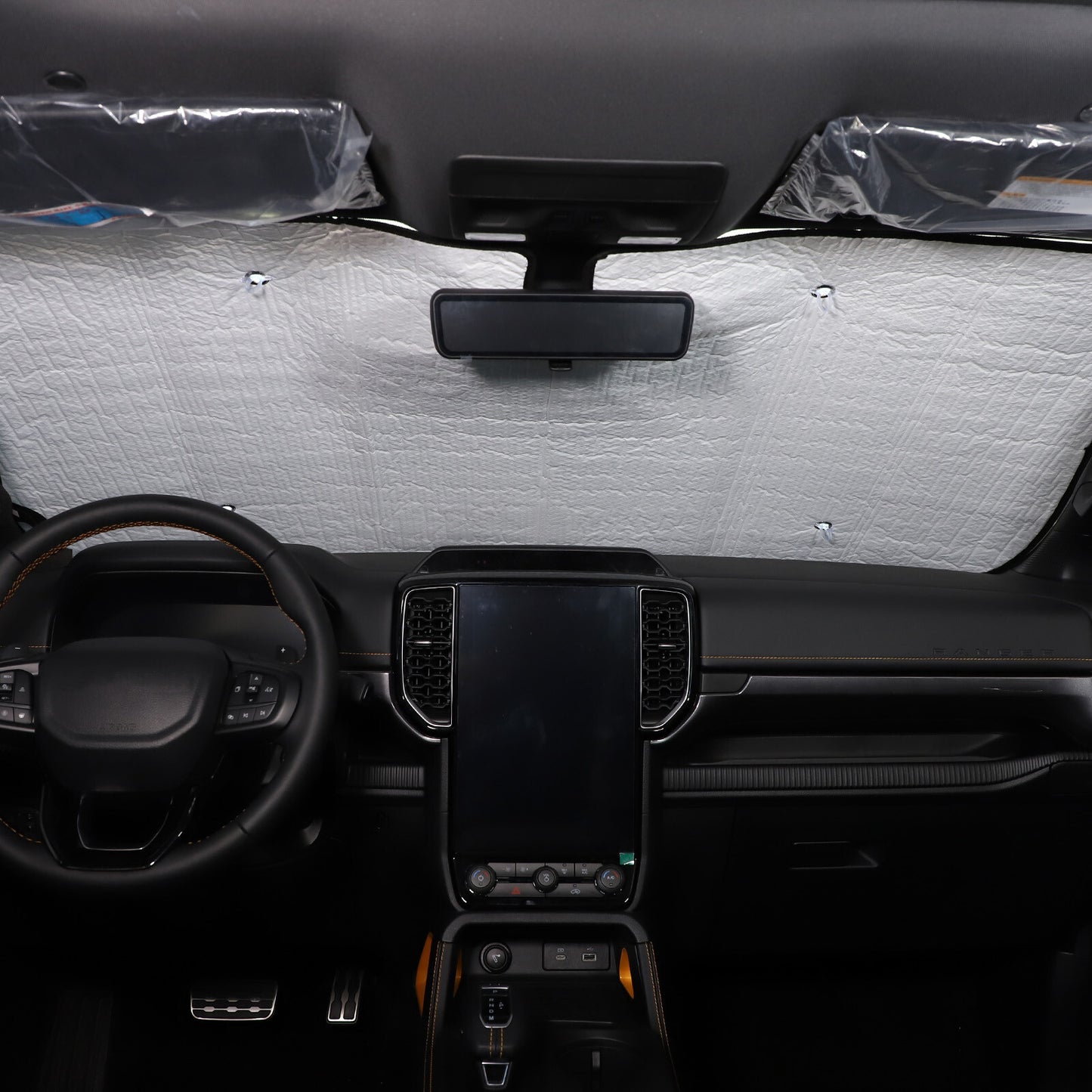 2-Piece ABS Smoked Front Fog Light Patch Cover Trim for Mazda MX-5 2016-23- v
