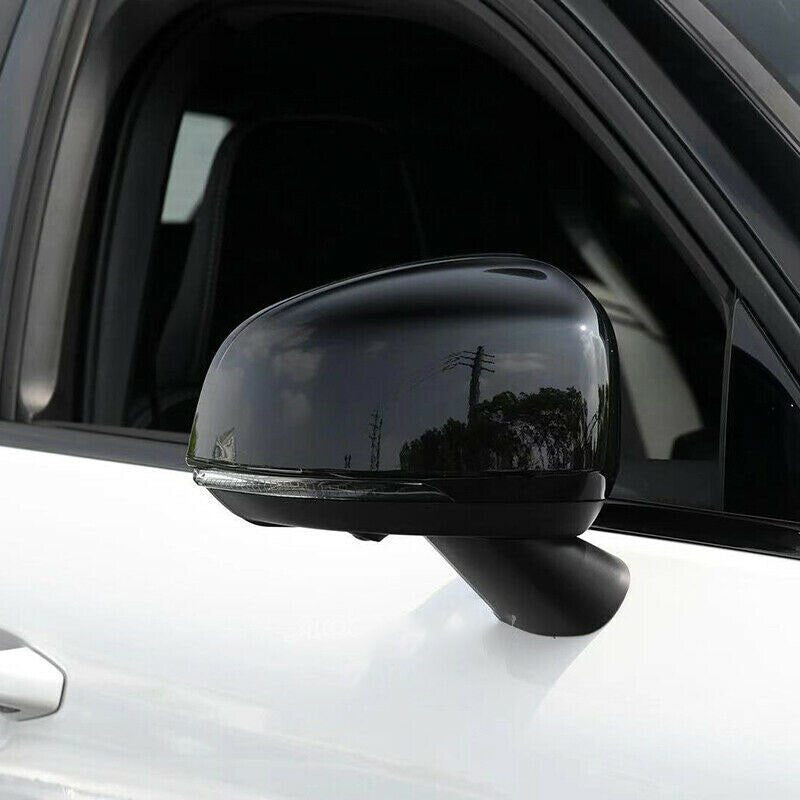 for Volvo XC40 2019-2023 Gloss black Side Door Rearview Mirror Cover Trim Cap 2x