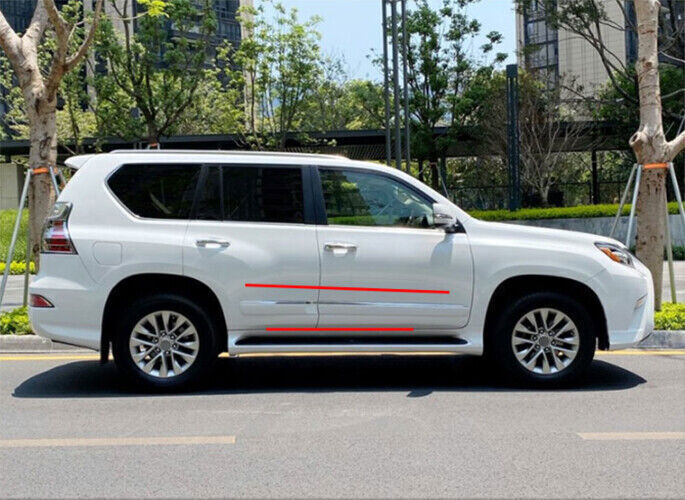 Chrome Car Side Door Body Protect Molding Cover Trims for Lexus GX 460 2010-2019