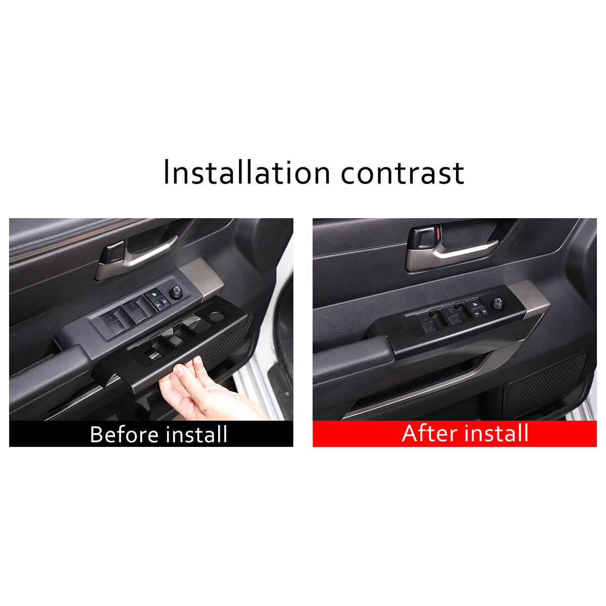 2-Piece Red Alloy Center Console Shift Knife for FJ Cruiser 07-21 - v