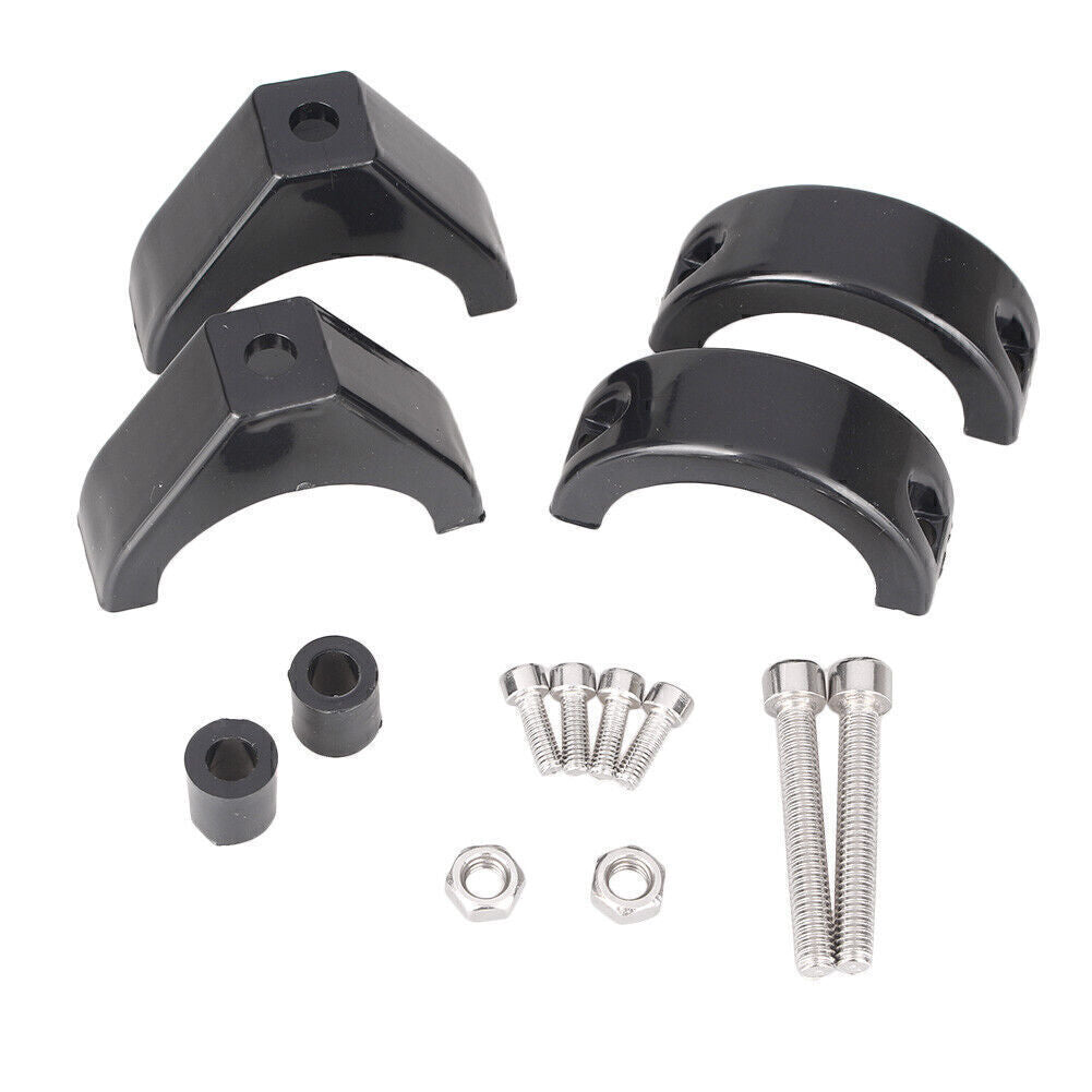 ABS Plastic Turn Signal Indicator Fork Clamp Mount Bracket for Harley 41mm Black