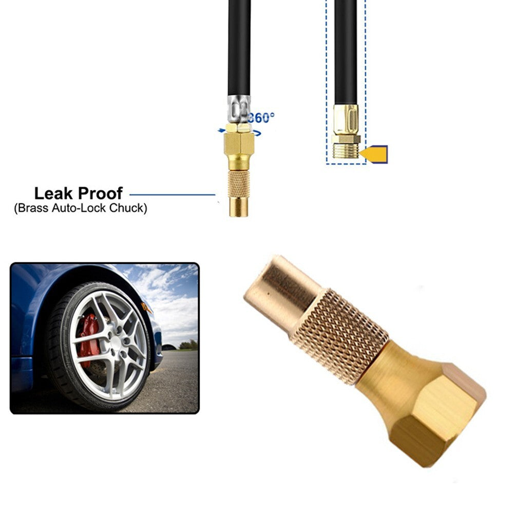 For Tire Inflator Chucks with Thread Securely Fasten to For Tire Valve Stem