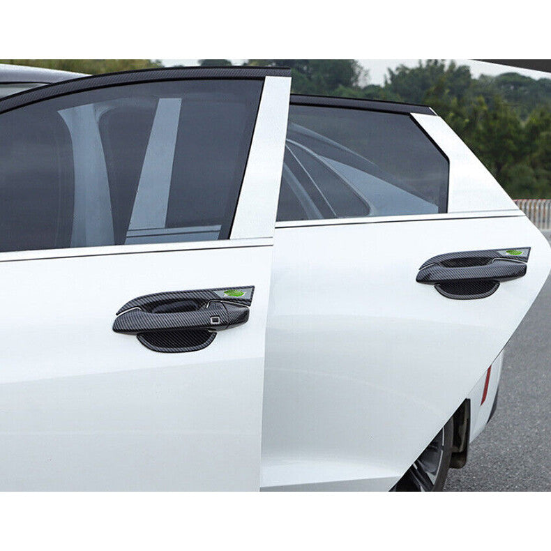for Kia K5 2021-2023 Carbon Fiber Door Handle Cover+Bowl Cup Combo Molding Trim