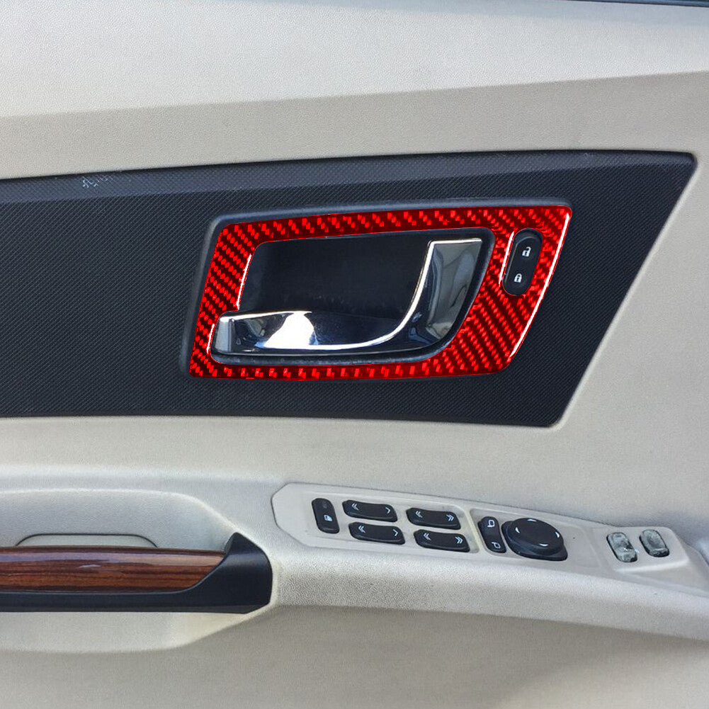4Pcs Carbon Fiber Door Trim Panel Cover Trim for Alfa Romeo Giulia 2017-2019 v