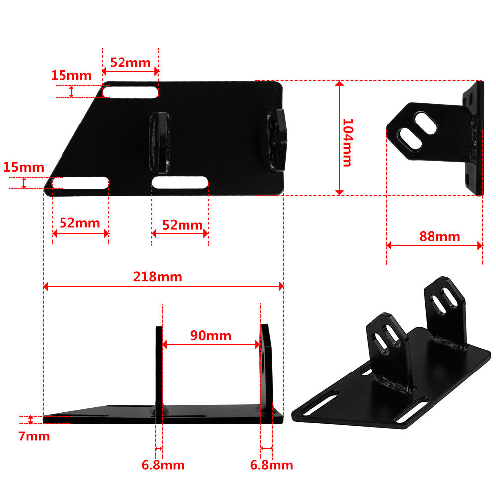 For 1983-2005 S15 Blazer Jimmy Sonoma SBC 350 S10 V8 Swap Engine Motor Mount Kit