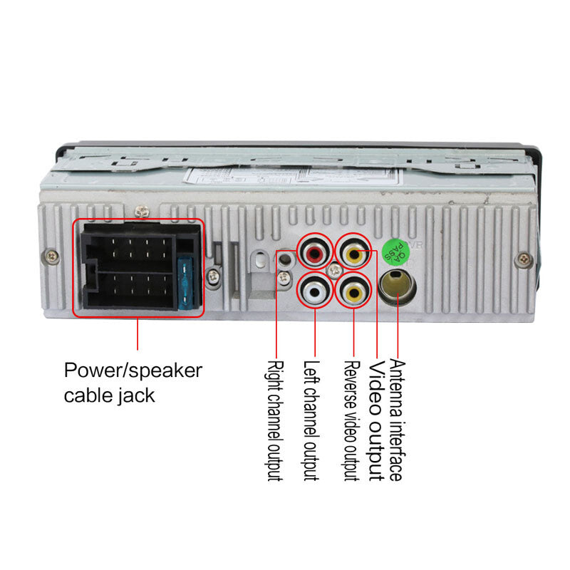 Single DIN 4.1-inch Car Stereo Bluetooth MP5 Player FM Radio Receiver AUX USB Audio - n