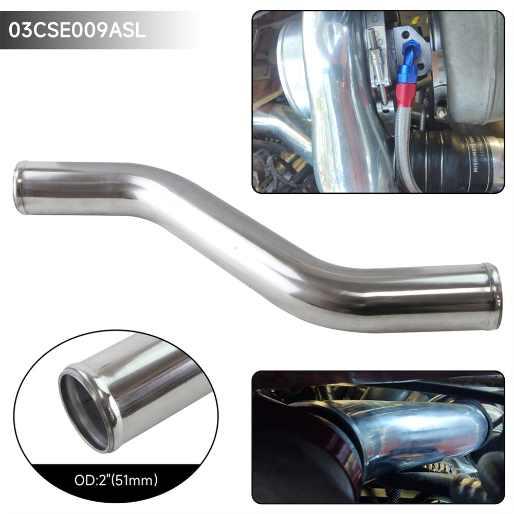 40 Degree Z / S Shape Aluminum Intercooler Air Pipe Piping Tube hose 51mm 2.0