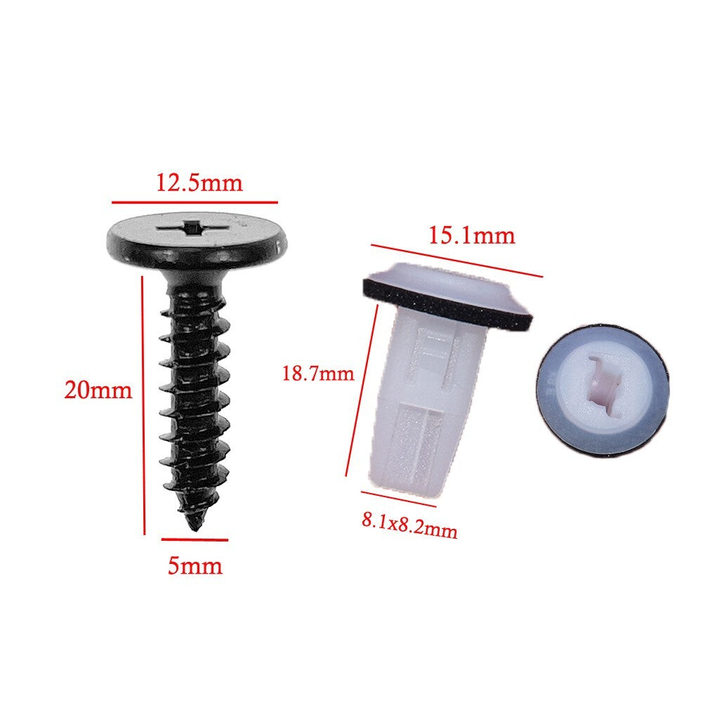 10 Set Car Wheel Arch Fender Lining Screw Grommets Clips For 90103TA0000 v