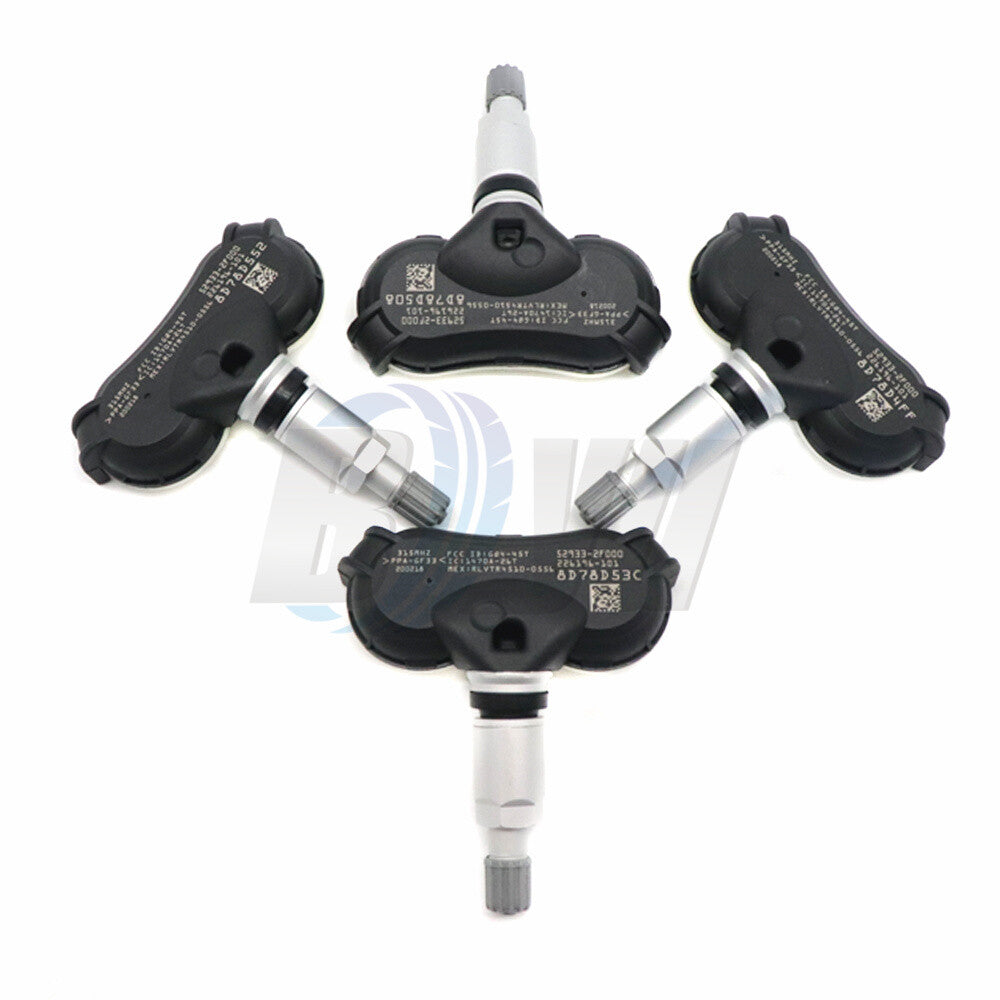 52933-2F000 Set 4PCS TPMS fits for Kia for Hyundai Tire Pressure Sensors 315MHz