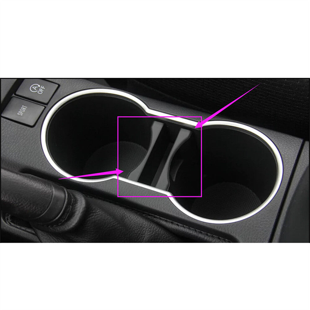Car Center Console Cup Holder Insert Divider Set For 2014-2018 for Toyota for Corolla Q