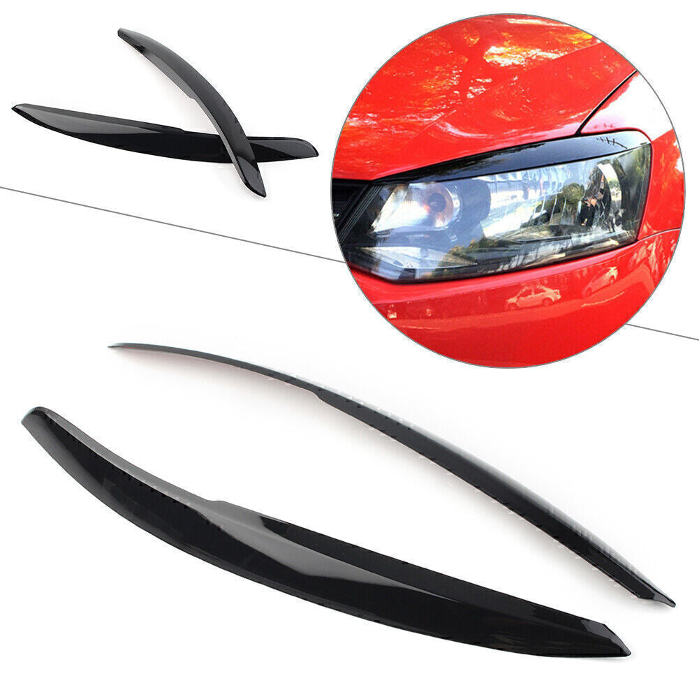 Fit for VW Polo Mk5 6R 6C 2011-2017 16 Car Head Light Lamp Eyebrow Eyelid Cover Trim