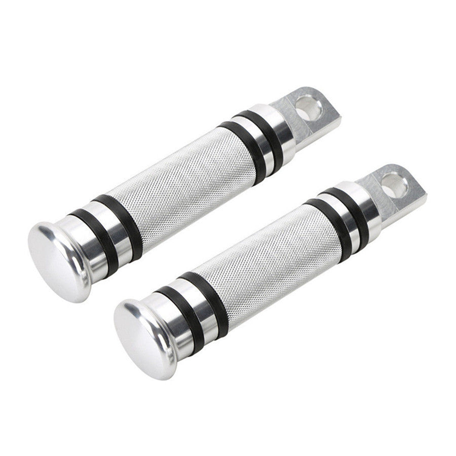 Silver CNC Rear Front Foot Peg for Harley Touring Sportster Softail Dyna Q