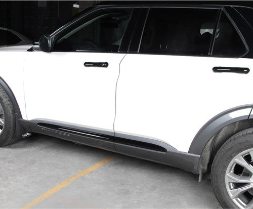 Fit for Ford Explorer 2020 2021 Glossy Black Side Door Handle Cover Trim 4pcs