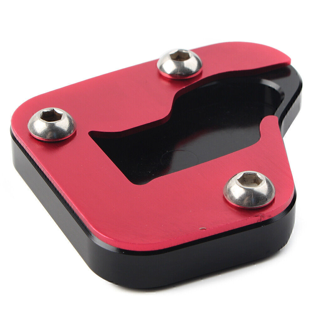 Motorcycke Kickstand Sidestand Enlarge Plate Pad for SUZUKI HAYABUSA 08-19 Red Q