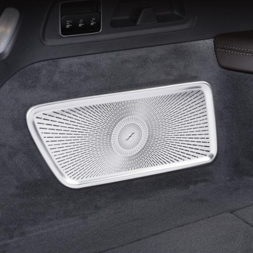 Stainless steel trunk socket cover trim for Mercedes-Benz GLS X167 2020 2021