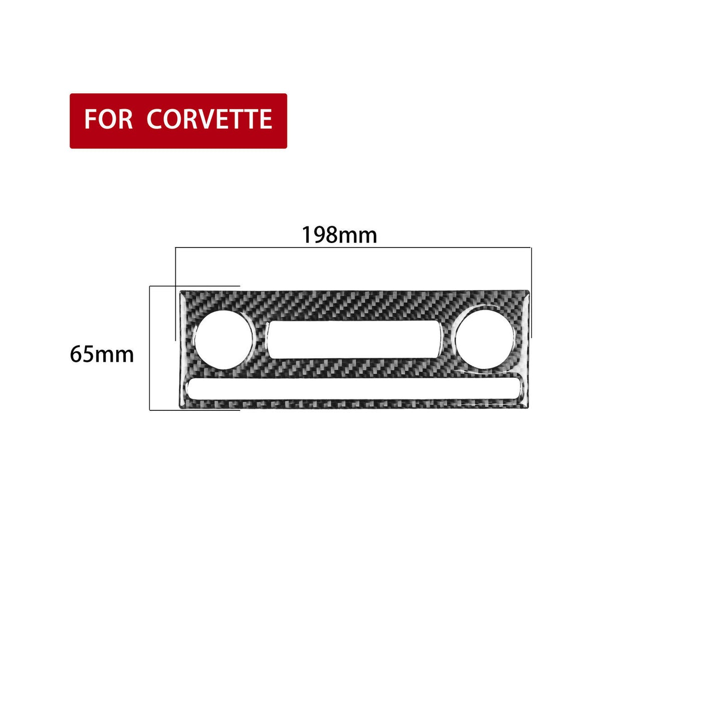 Carbon Fiber Interior AC Button Frame Cover for Chevrolet for Corvette C6 05-07