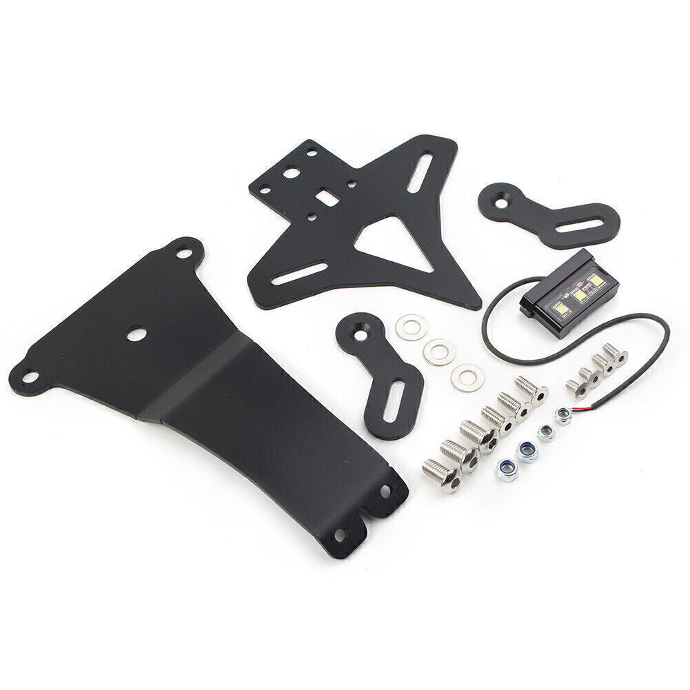 1x Rear Fender License Plate Holder w/ Light for Ducati Scrambler Cafe Racer 800