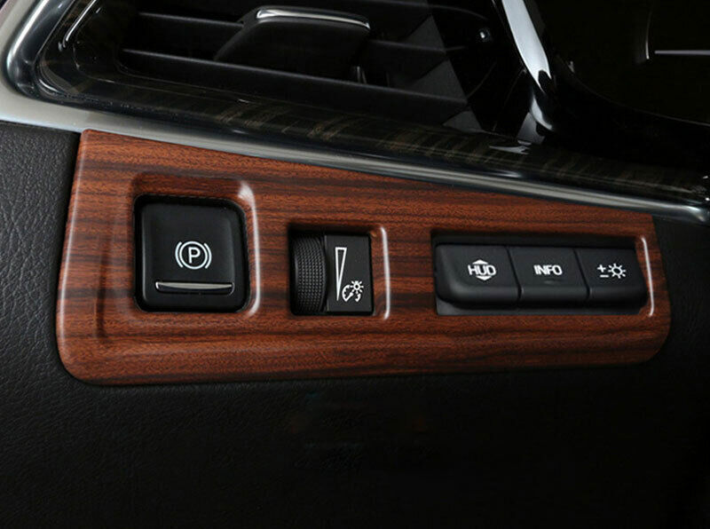 1P Headlight Switch Control Cover Trim Peach Wood Grain for Cadillac XT5 2017-24