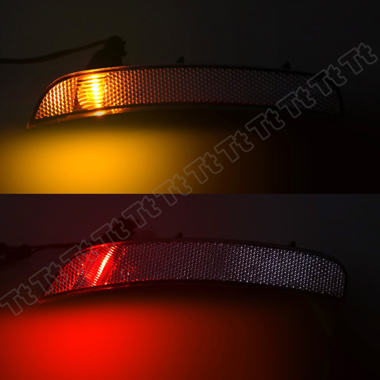 4 Pieces Front and Rear Bumper Side Marker Light Clear Lenses for 2012 - 2019 for Fiat 500 POP- v