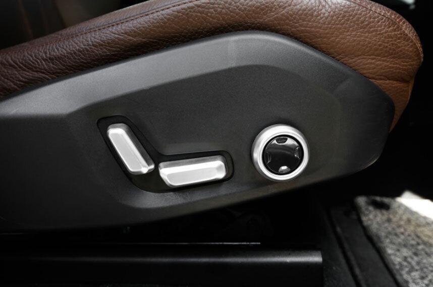 Fit for Volvo XC90 2016-2023 Matte Silver for Seat Adjust Handle Button Cover Trim