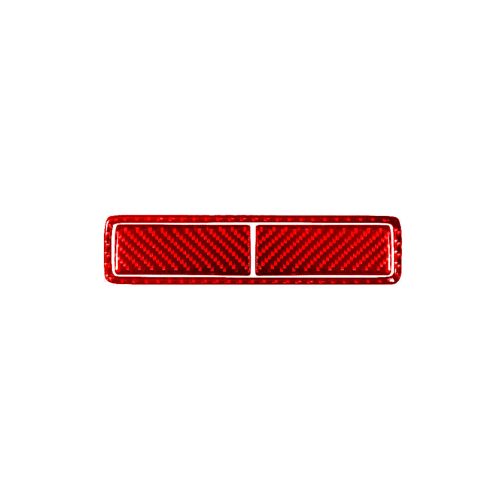 Red Front Door Handle & Horn Ring Trim Carbon Fiber For Tacoma 2012-2015 v