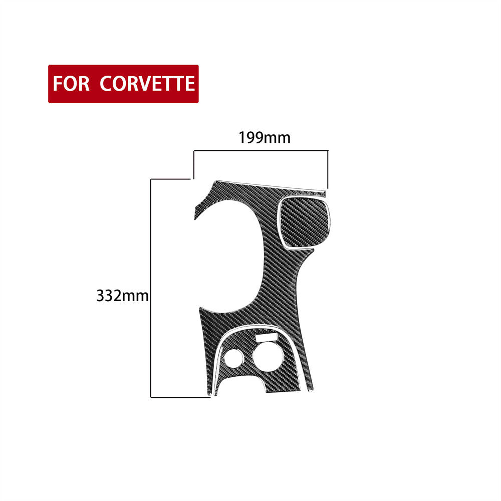 for Chevrolet for Corvette C5 1998-2004 Carbon Fiber Central Gear Shift Panel Trim¡Á3