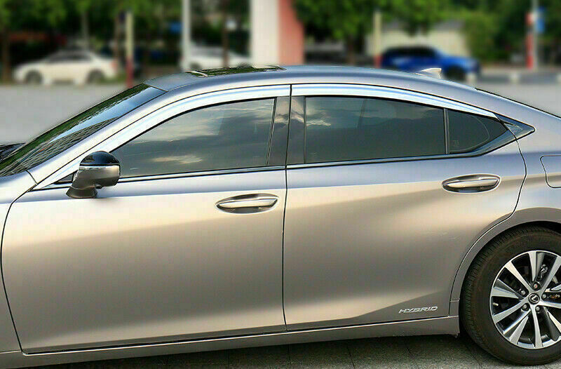 for Lexus ES350 300H 250 2019-22 Chrome Window Visor Vent Shades Sun Rain Guard