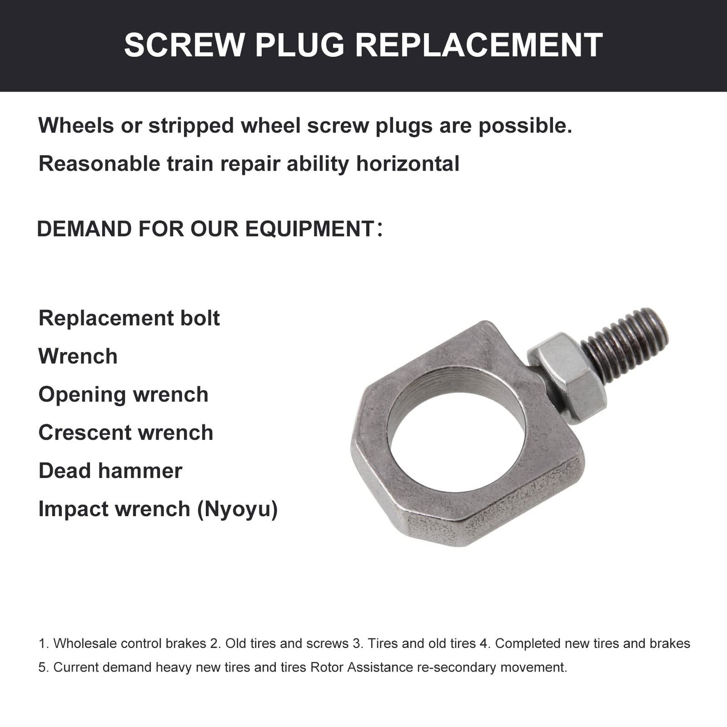 for Acura for RDX Grade 8 Turbo Variable Flow Actuator Eye Bolt Nut VGT Rod End