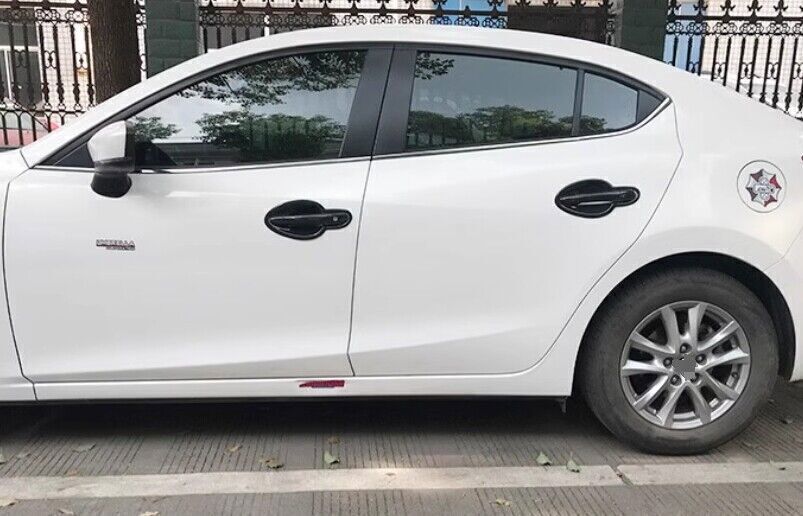8P for Mazda 3 Axela 2017-18 Carbon Fiber Exterior Side Door Handle Cover Trims